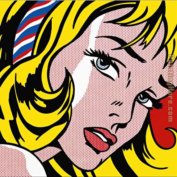 2010 Girl With Hair Ribbon roy lichtenstein